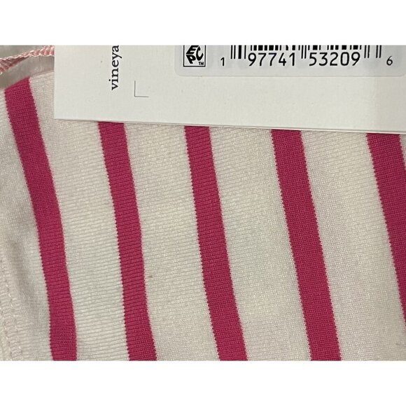 NWT Vineyard Vines Girls' Everyday Bike Short Cranberry Stripe Size Medium 10-12 - Picture 5 of 11